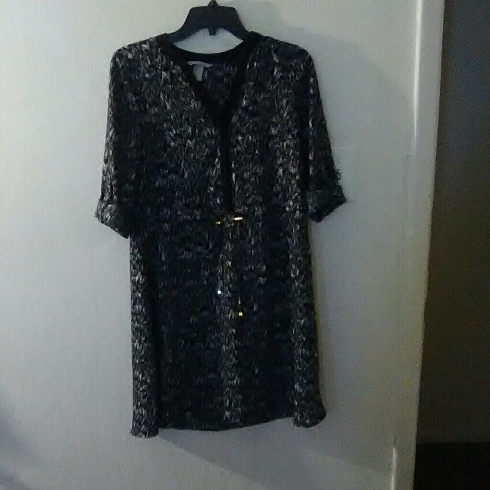 Black  and white dress